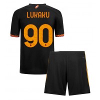 Camiseta AS Roma Romelu Lukaku #90 Tercera Equipación Replica 2023-24 para niños mangas cortas (+ Pantalones cortos)